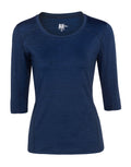 Dark Blue 3/4 sleeves sport shirt