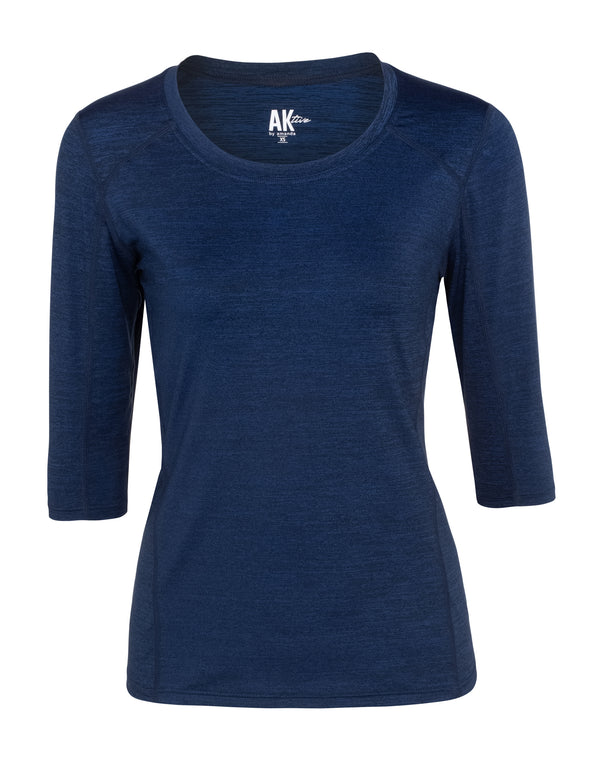 Dark Blue 3/4 sleeves sport shirt