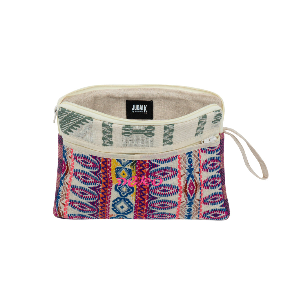 Two-Tone Fabric Pouch