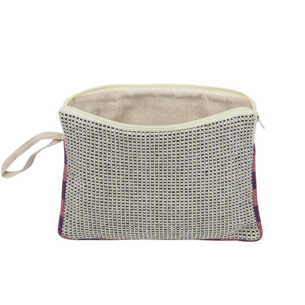 Two-Tone Fabric Pouch