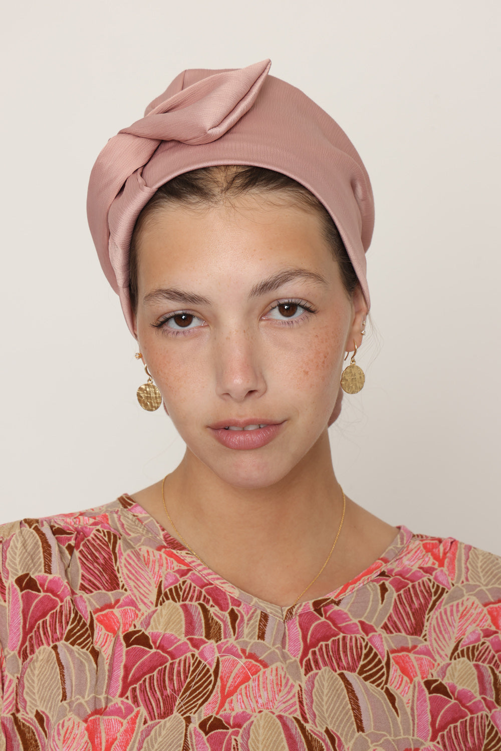 Pink Satin Bow Scarf- Full or Partial Coverage