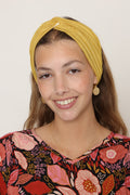 Knitted Turban Head Covering – mustard