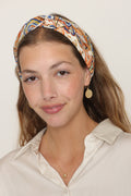Thin Turban Head Covering – paiseley brown