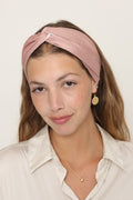 Thin Turban Head Covering – pink satin