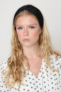Thin Turban Head Covering – black satin