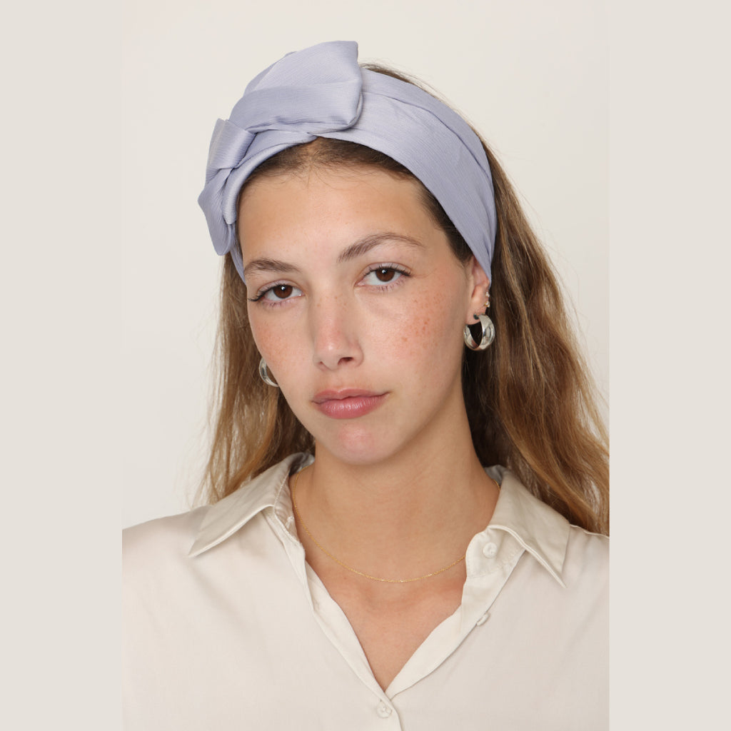 Satin Purple Headwrap