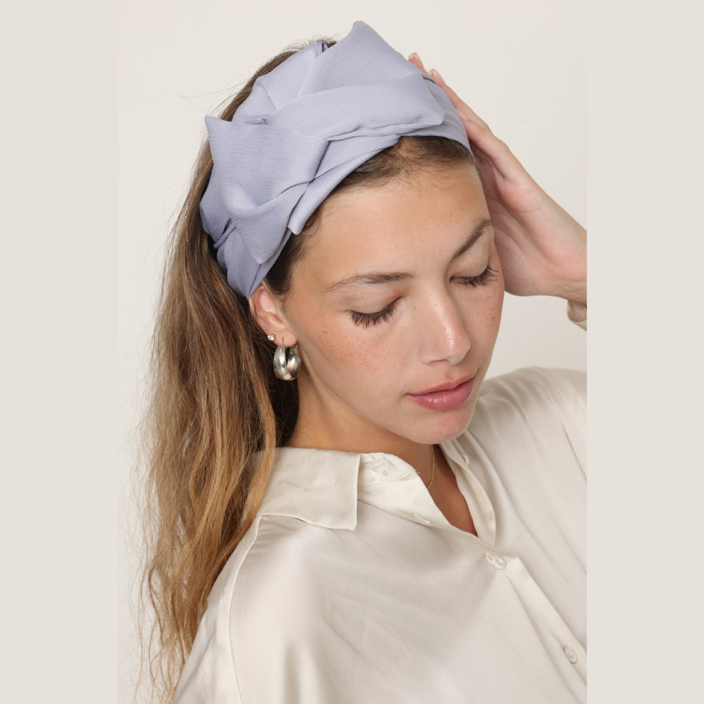 Satin Purple Headwrap