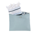 Light Blue Faux Leather Tallit Bag