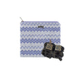 Sparkling Light Blue Knitted Fabric Tefillin Bag