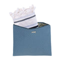 Blue Faux Leather Tallit Bag