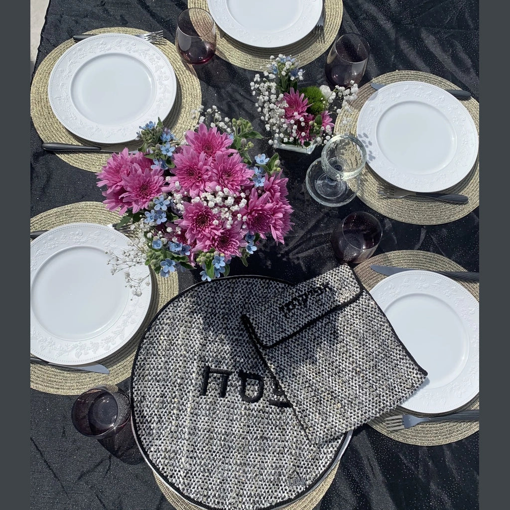 Black Velvet Passover Matzah Cover