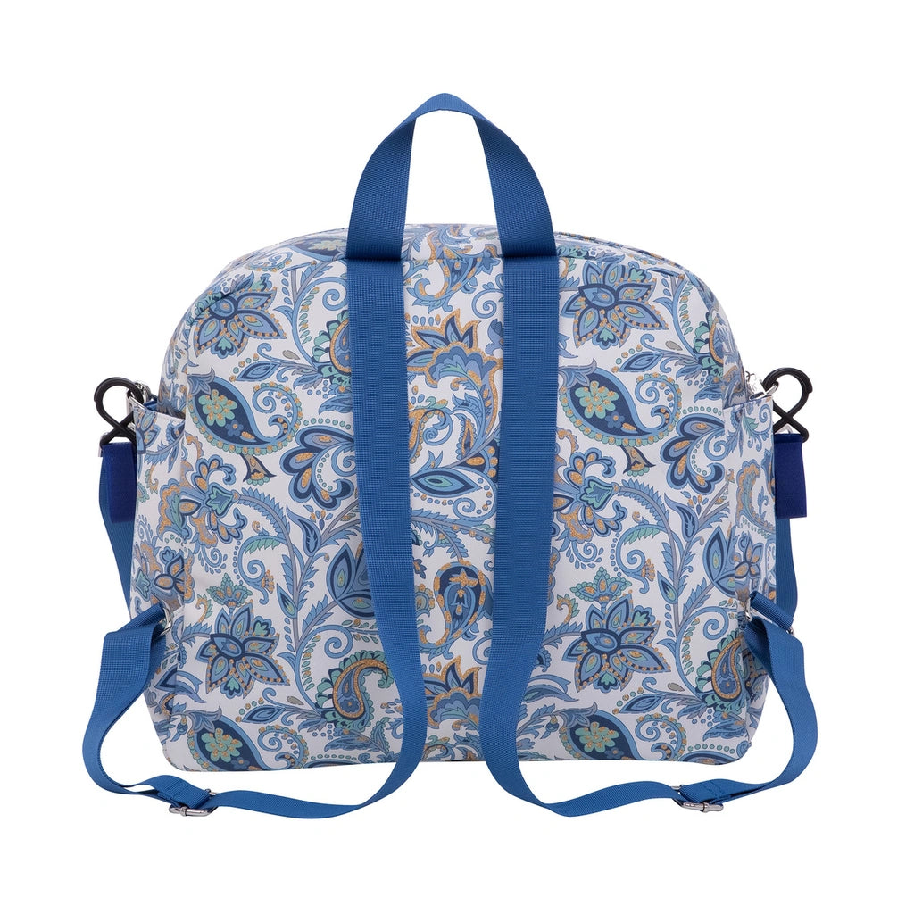 Personalized Baby Stroller Bag – Blue Flowers