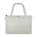 תיק TOTE לתינוק לעגלה – Blue Label בד ודמוי עור אפור