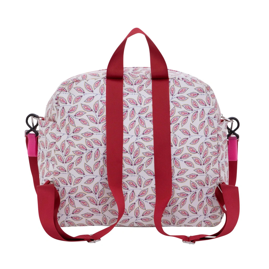 Personalized Baby Stroller Bag – Red Leaves