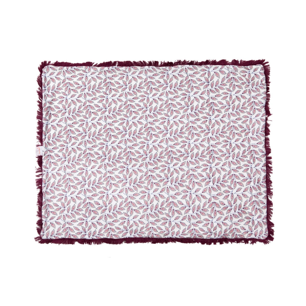 Baby Blanket – Red Leaves