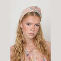 Large Pink Velvet Bow Headband