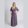 Pink Boho Floral Maxi Dress