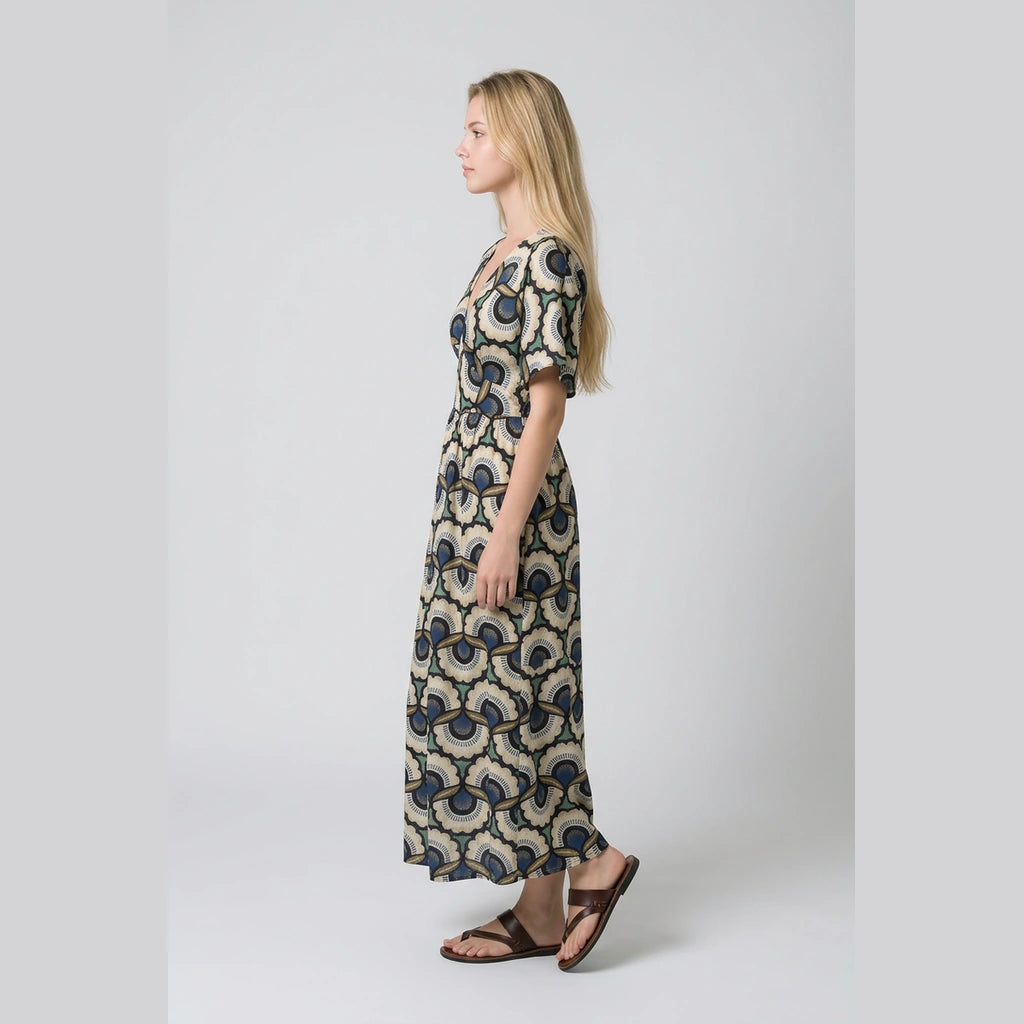 Boho Tropical Maxi Dress
