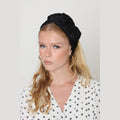 Black Satin Headwrap
