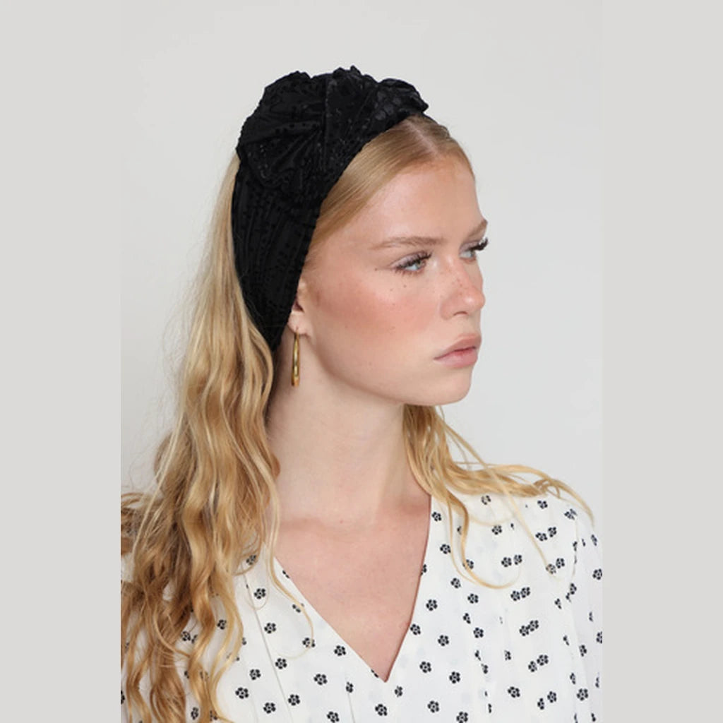 Black Velvet Headwrap