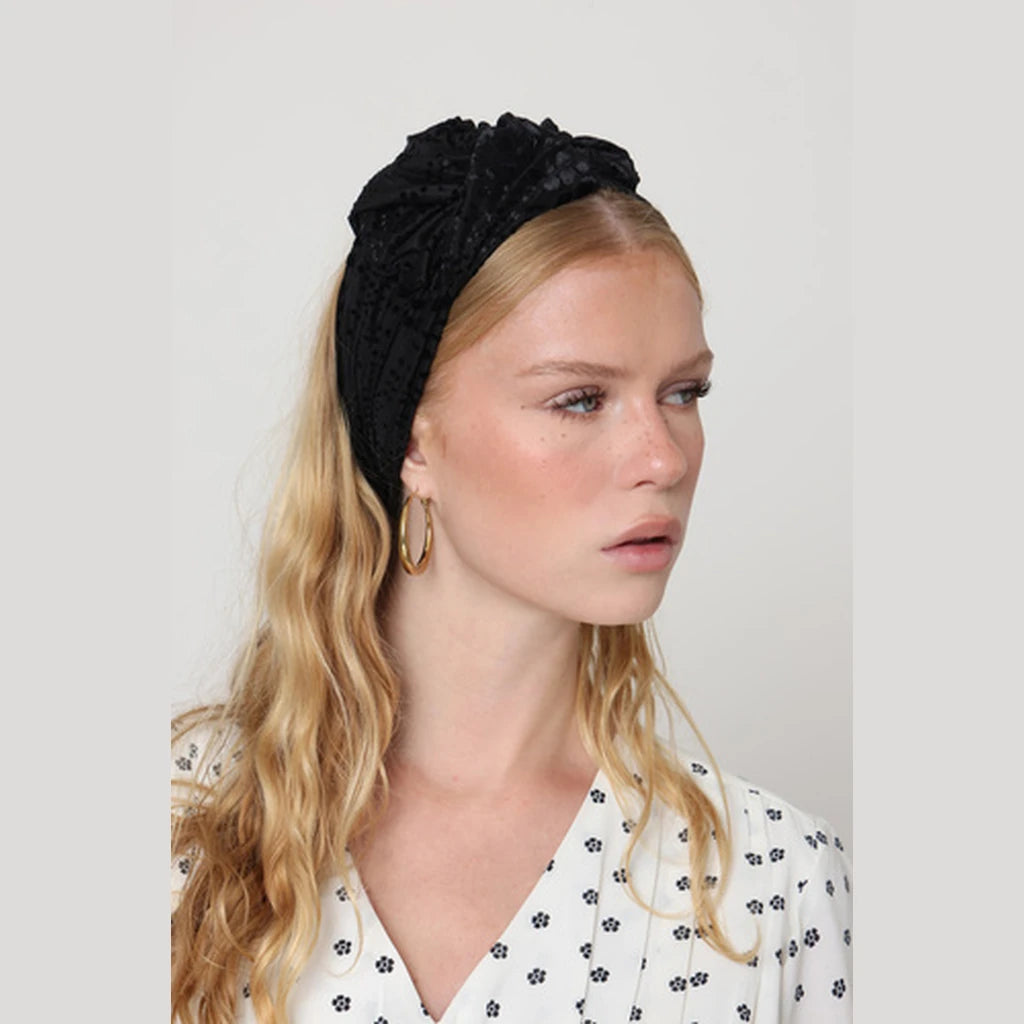 Black Velvet Headwrap