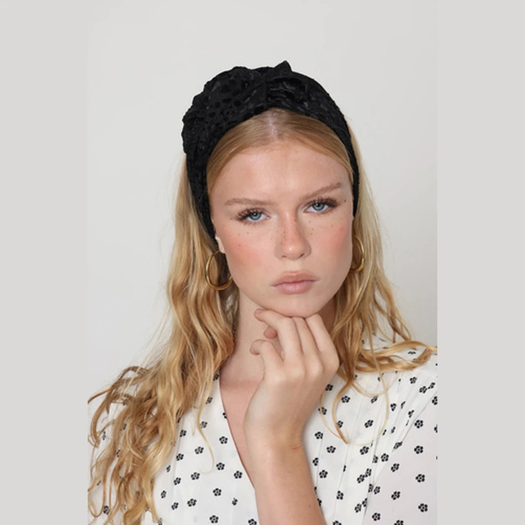 Black Velvet Headwrap