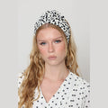 Black & White Floral Headwrap