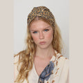 Brown & Yellow Sequin Headwrap
