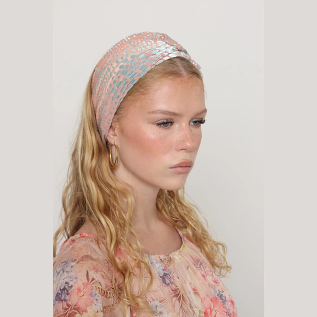 Pink Velvet Headwrap