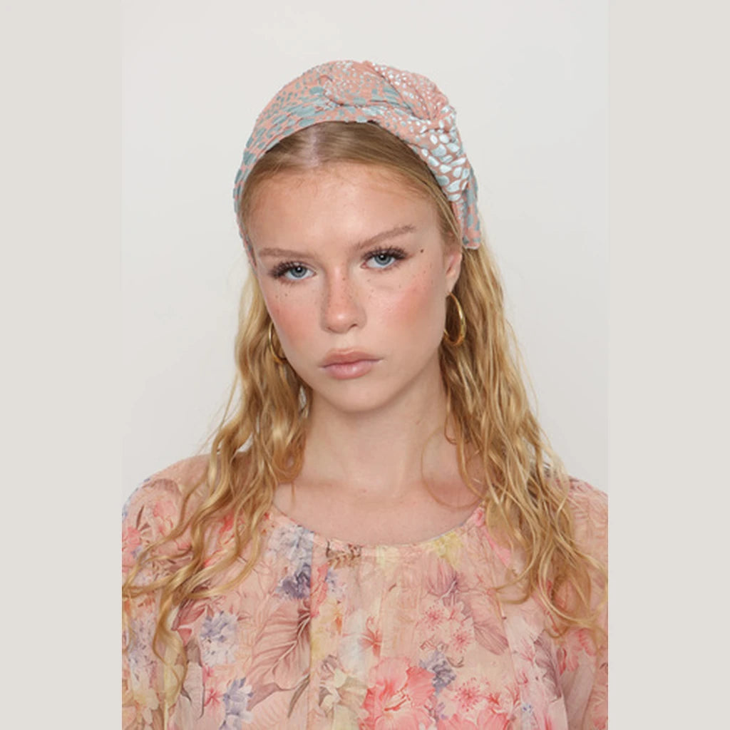 Pink Velvet Headwrap