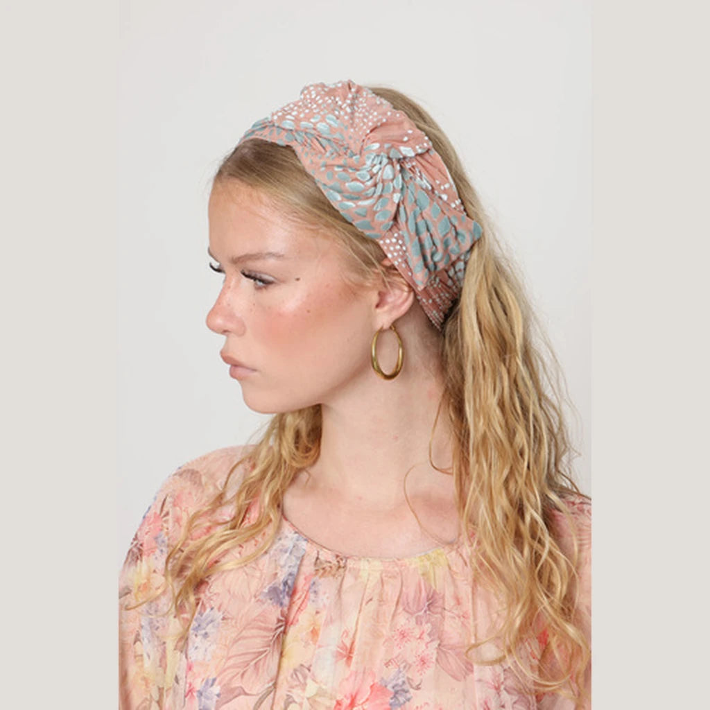 Pink Velvet Headwrap