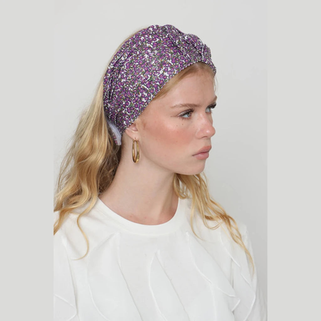 Purple Sequin Headwrap