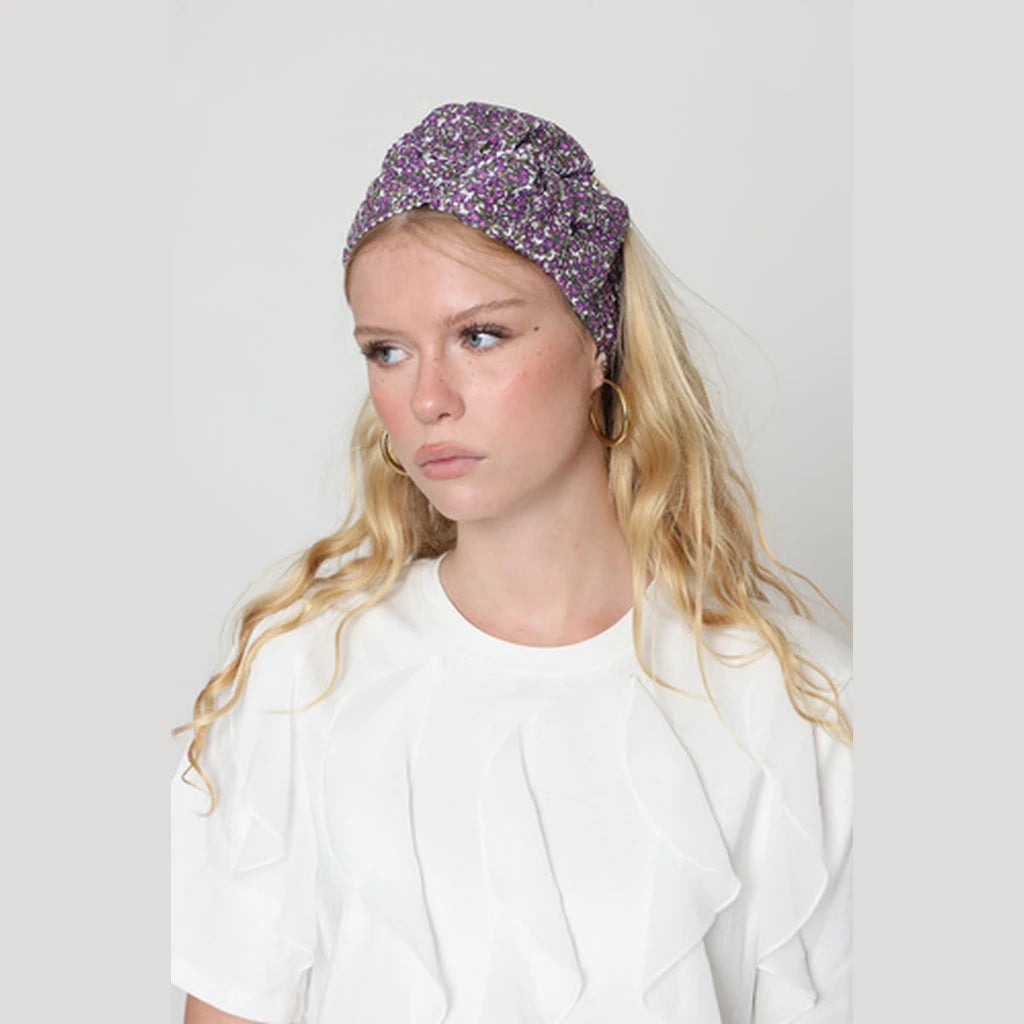 Purple Sequin Headwrap