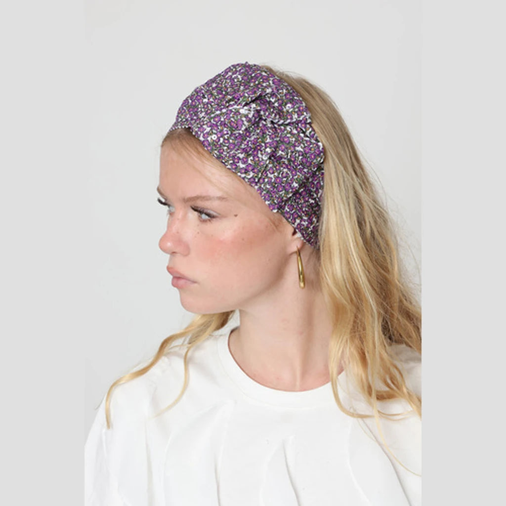 Purple Sequin Headwrap