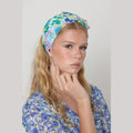 Turquoise Floral Headwrap