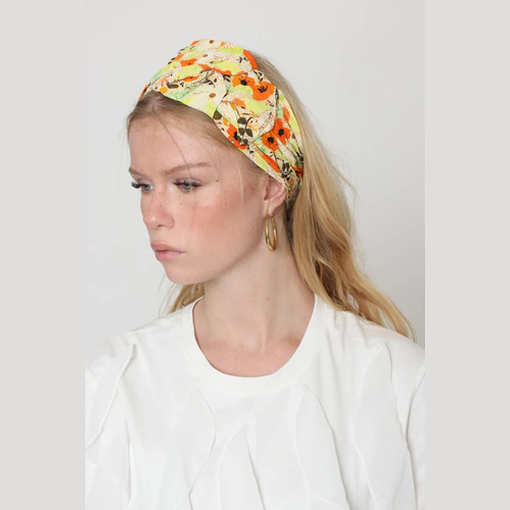 Yellow Floral Headwrap