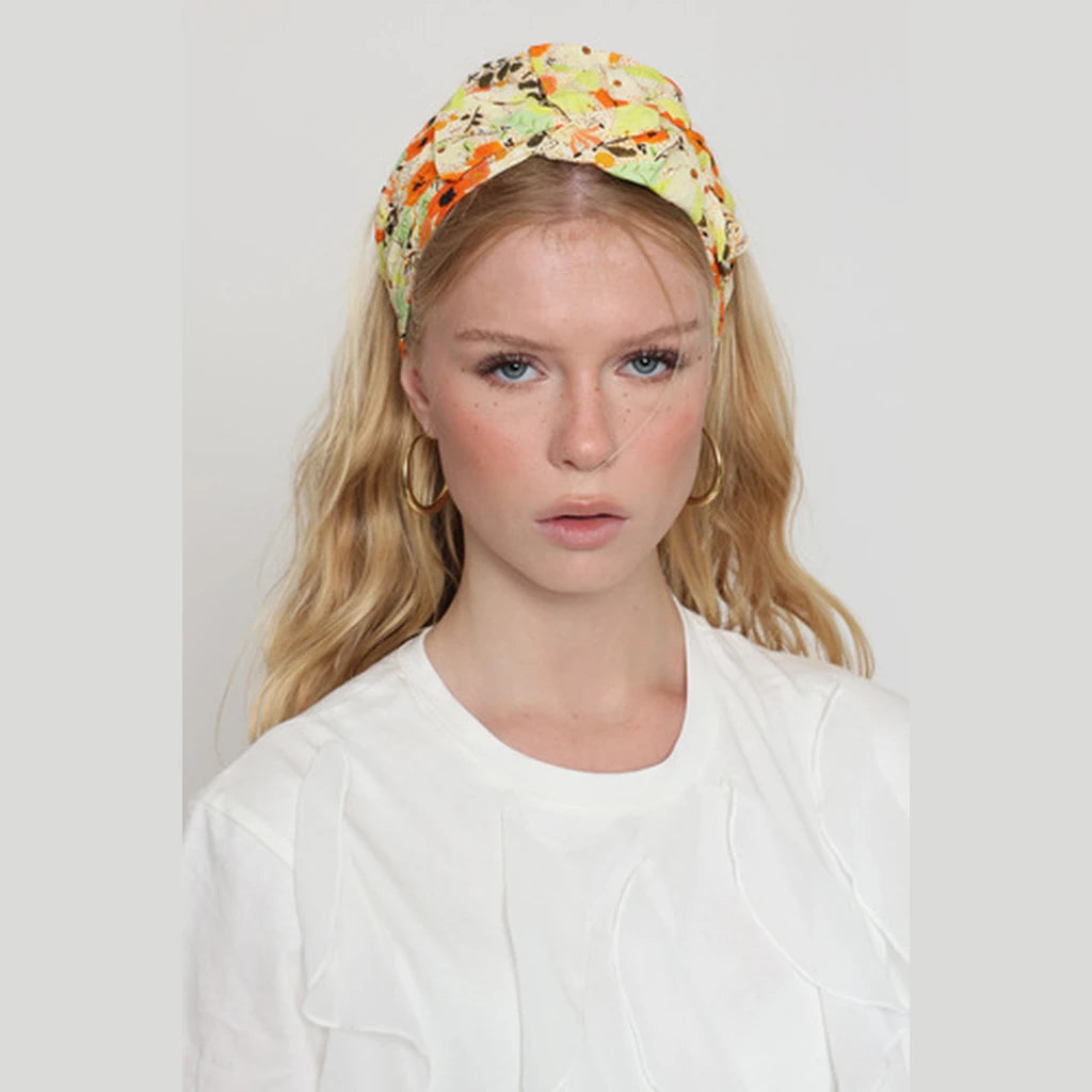 Yellow Floral Headwrap
