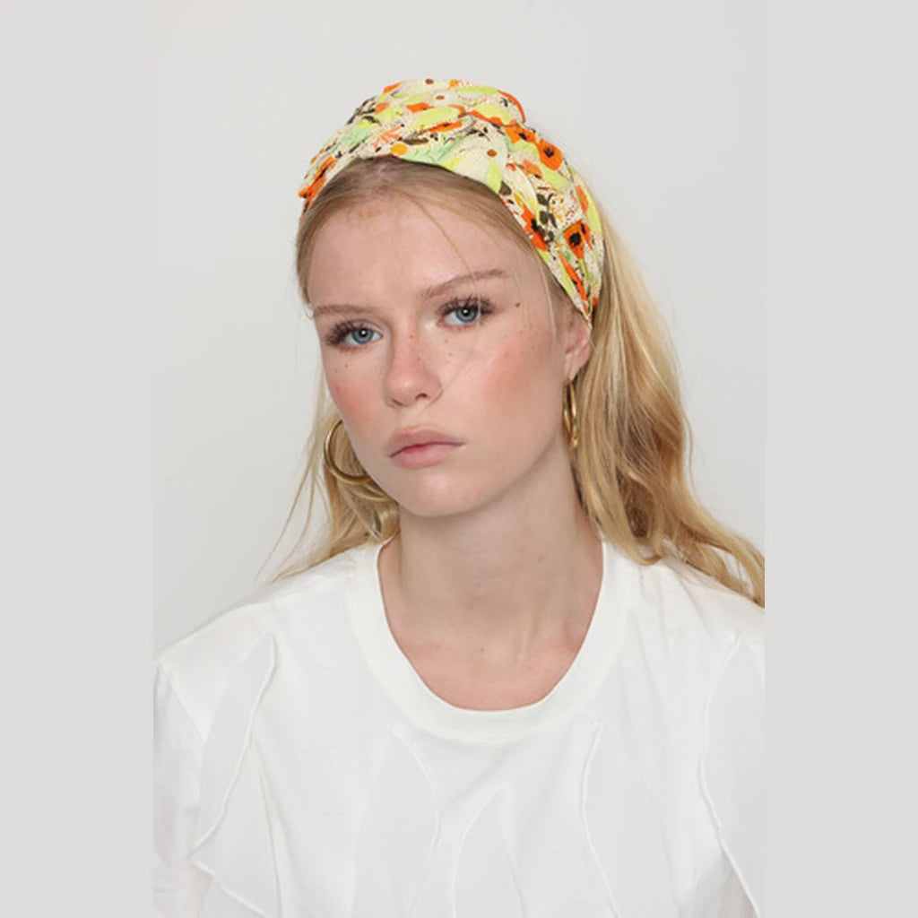 Yellow Floral Headwrap