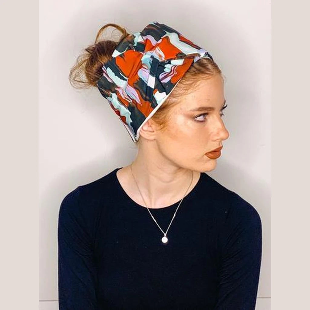 סרט פפיון גם חלקי וגם מלא - מודפס - מוברש שחור / אדום / לבן