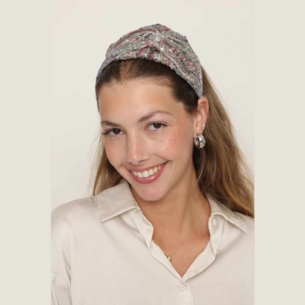 Colorful Glitter Bow Headband