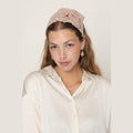 Pink Glitter Bow Headband