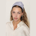 Purple Satin Bow Headband