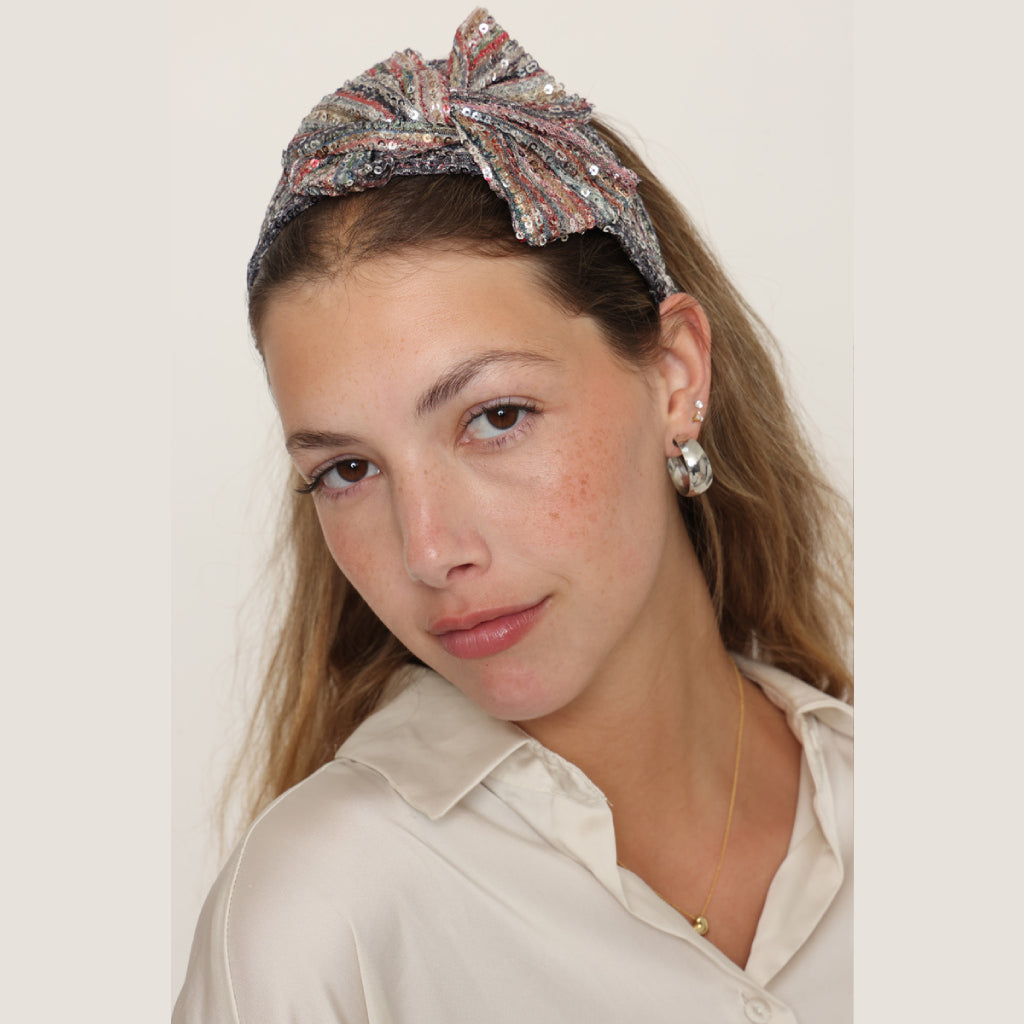 Colorful Glitter Small Bow Headband