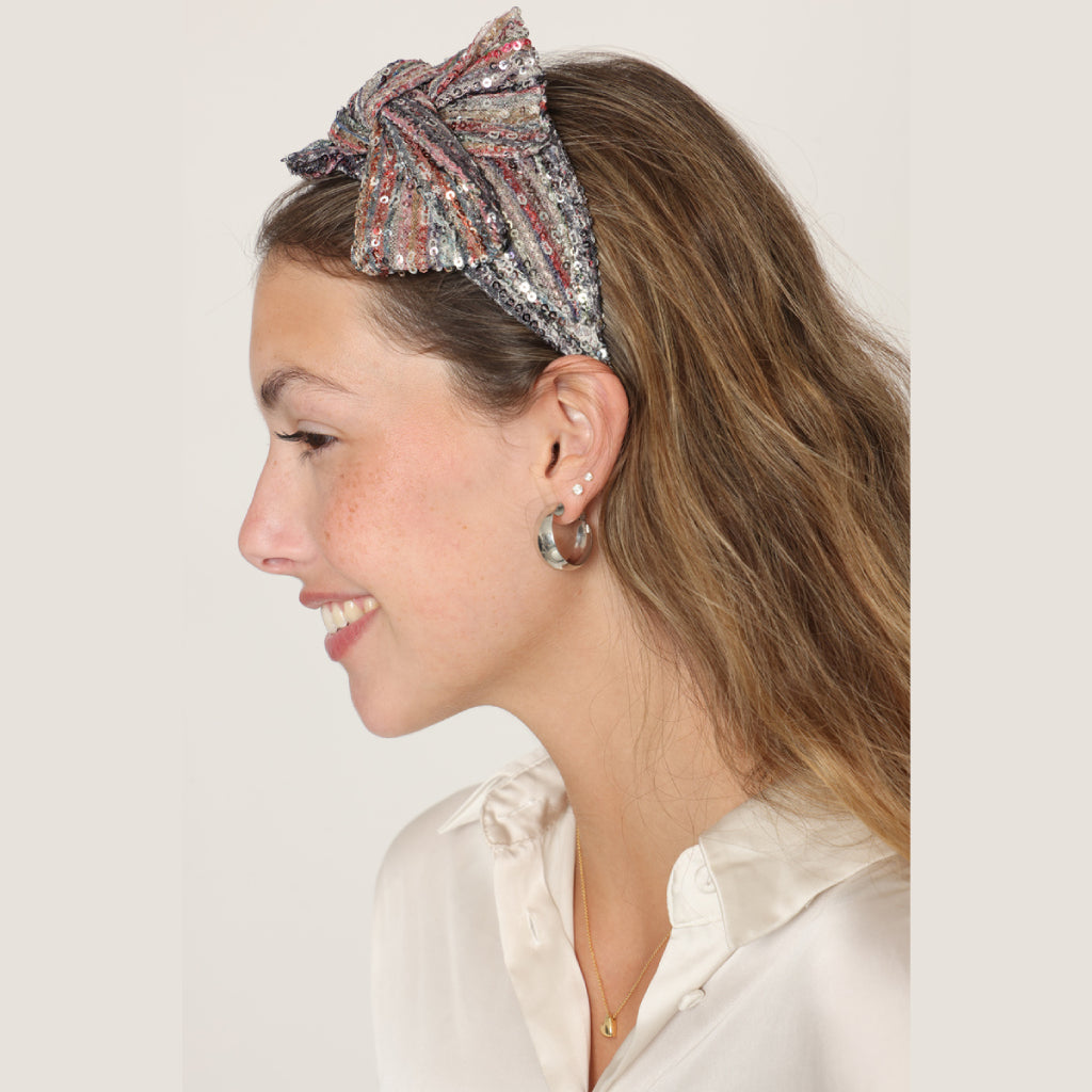 Colorful Glitter Small Bow Headband