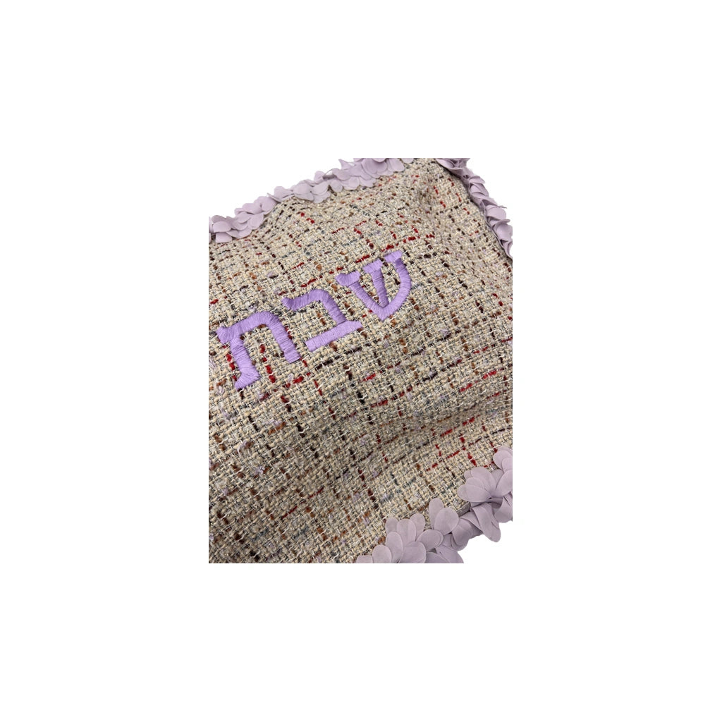 Purple Leaves Challah Cover