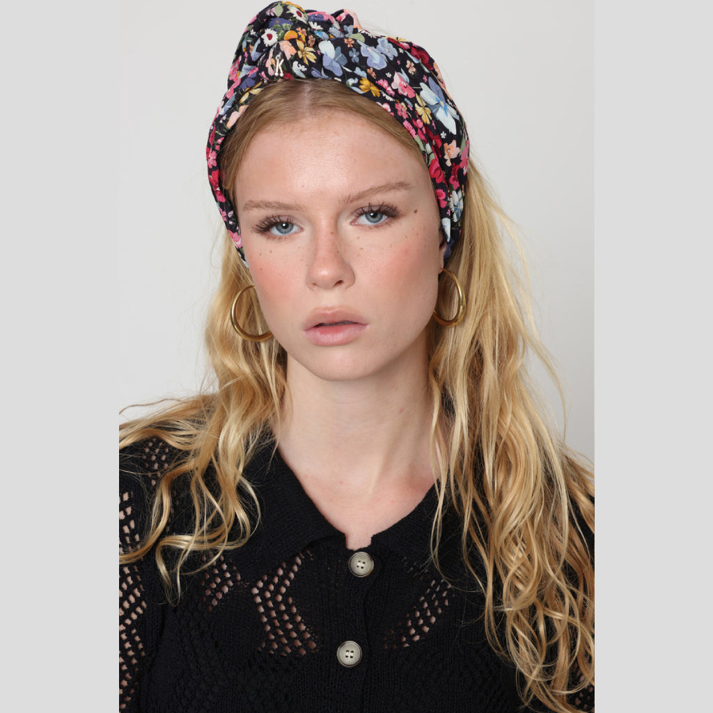 Colorful Floral Tie Headband