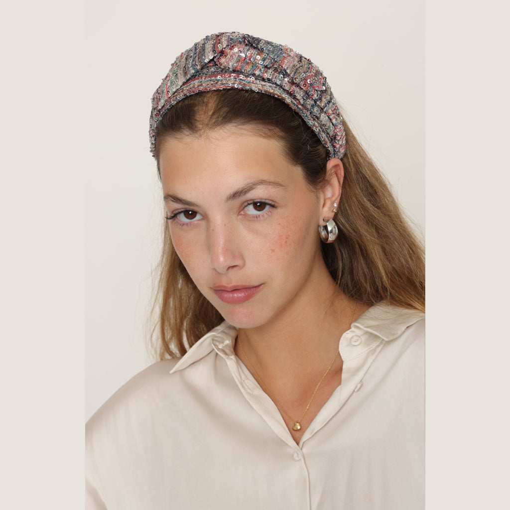 Colorful Glitter Turban Headband