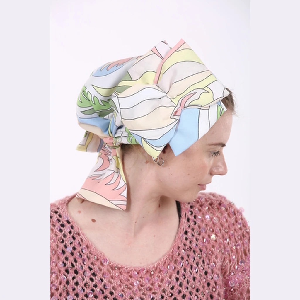 Pastel Print Jersey Partial / Full Coverage Headwrap