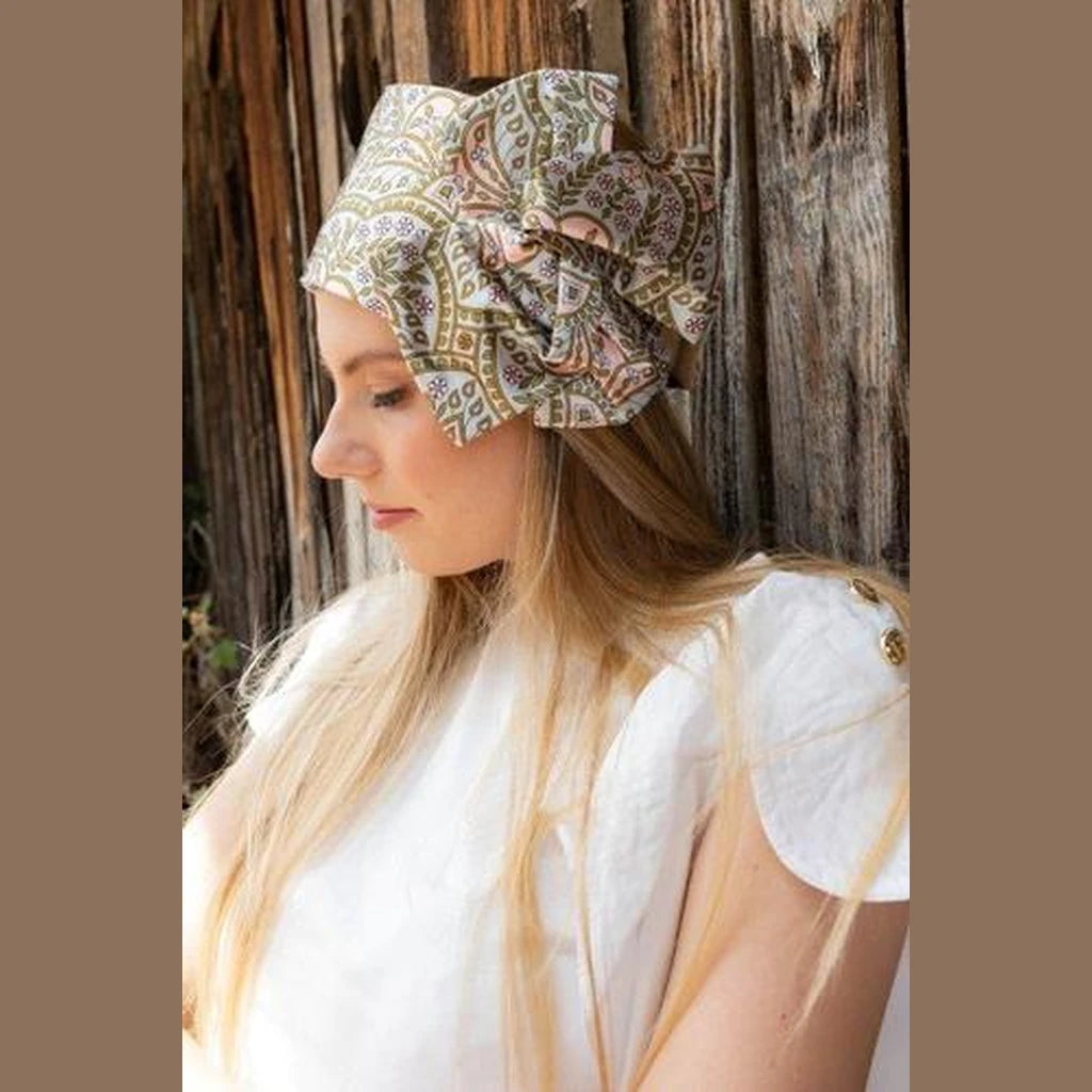 Pink Paisley Partial / Full Coverage Headwrap