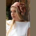Dark Pink Satin Partial / Full Coverage Headwrap